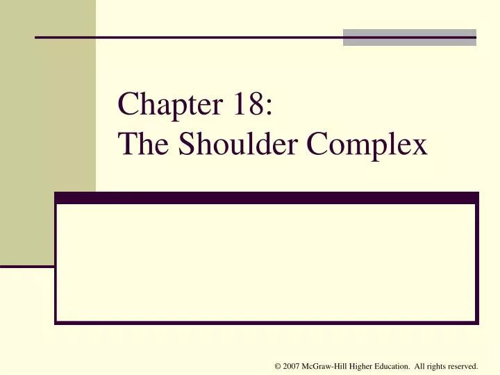 chapter 18 the shoulder complex
