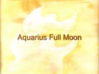 Aquarius Full Moon
