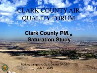 CLARK COUNTY AIR QUALITY FORUM
