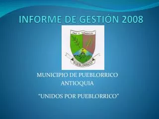INFORME DE GESTIÓN 2008