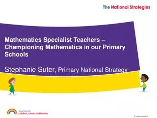 Mathematics Specialist Teachers – Championing Mathematics in our Primary Schools