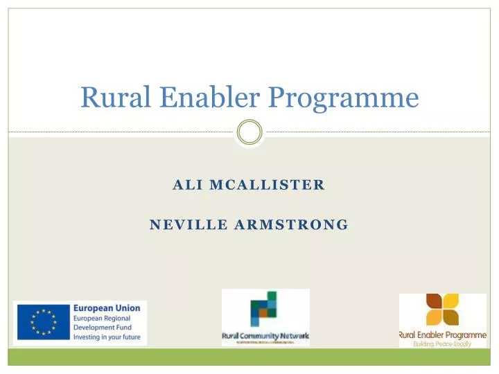 rural enabler programme