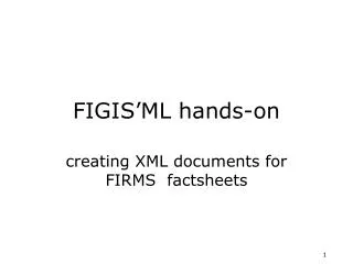 FIGIS’ML hands-on