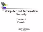 Computer and Information Security - slide 1