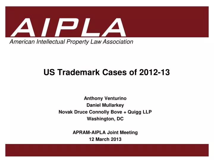 us trademark cases of 2012 13