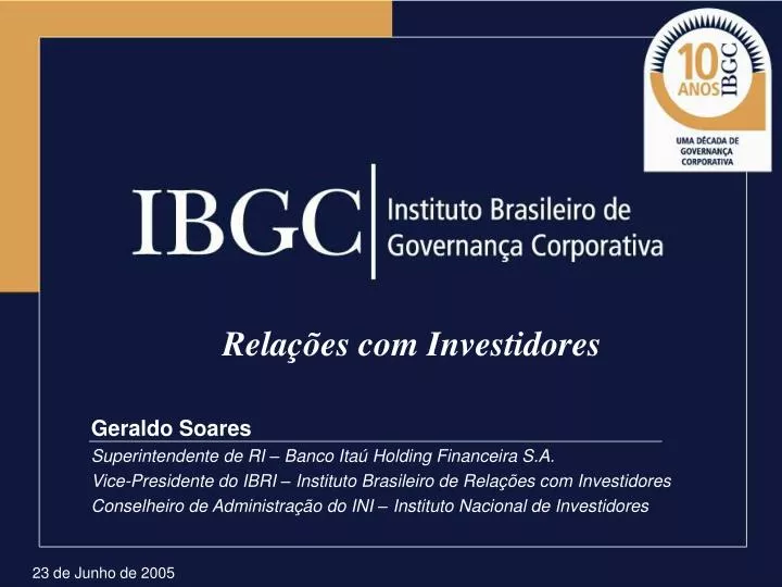 rela es com investidores