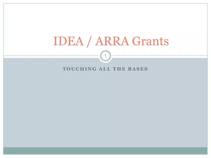 idea arra grants