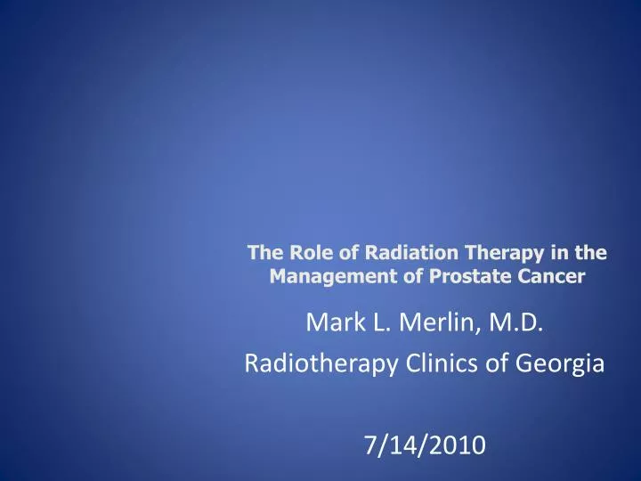 mark l merlin m d radiotherapy clinics of georgia 7 14 2010