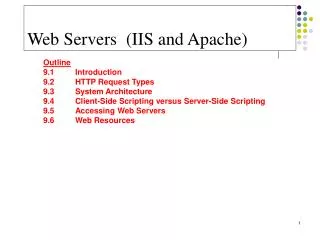 Web Servers (IIS and Apache)