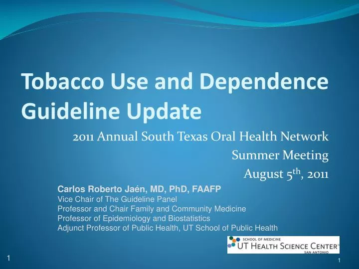 tobacco use and dependence guideline update