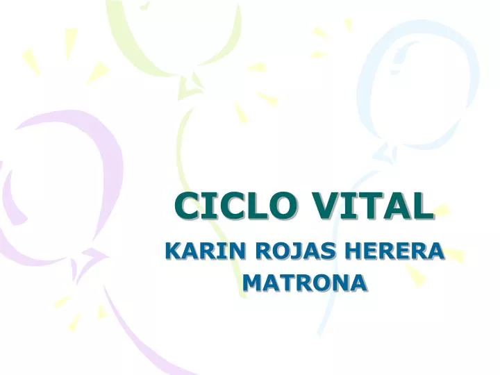 ciclo vital