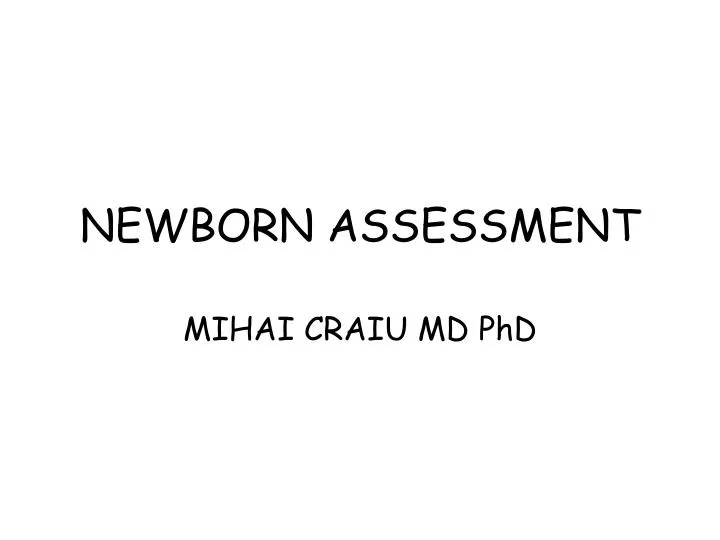 newborn assessment