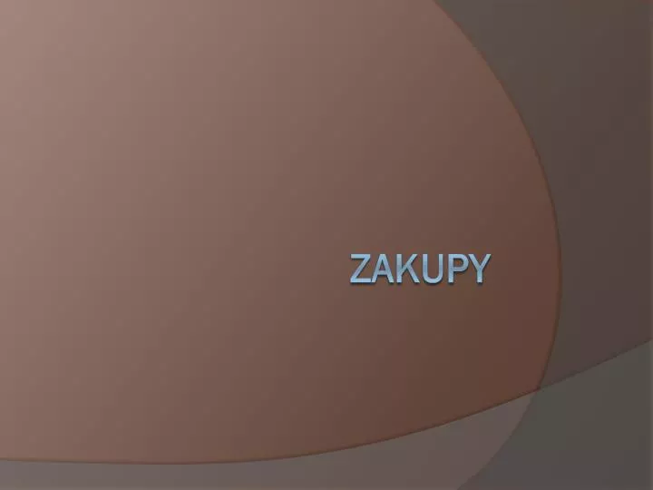 zakupy