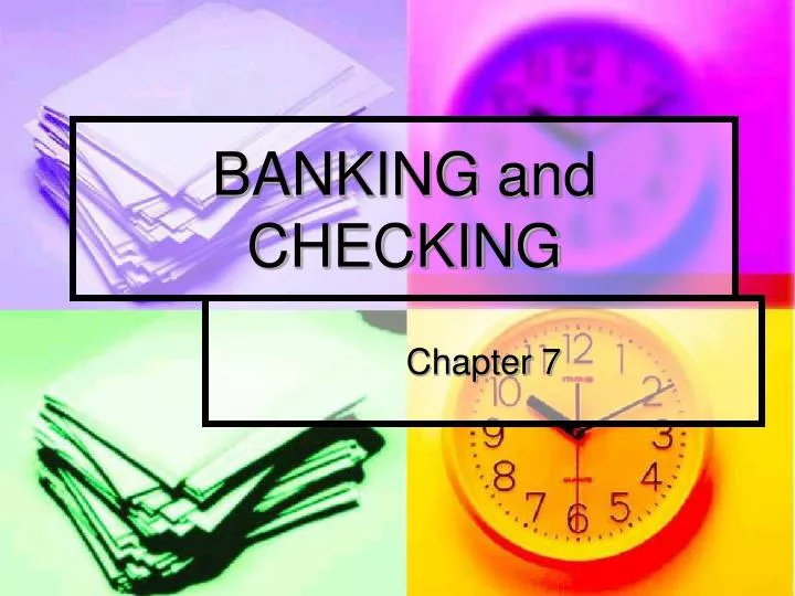 banking and checking