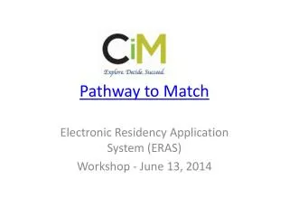 Pathway to Match