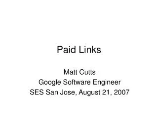 Paid Links
