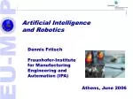 Artificial Intelligence and Robotics - slide 1