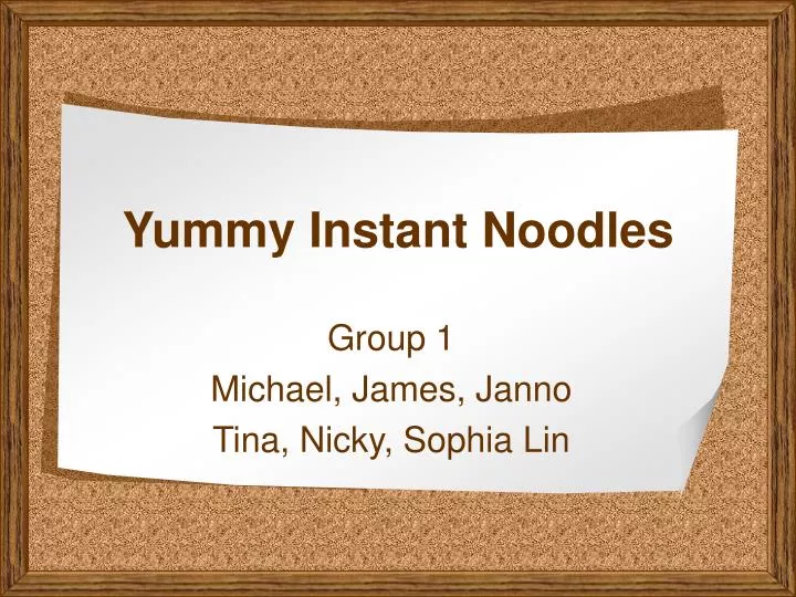 yummy instant noodles