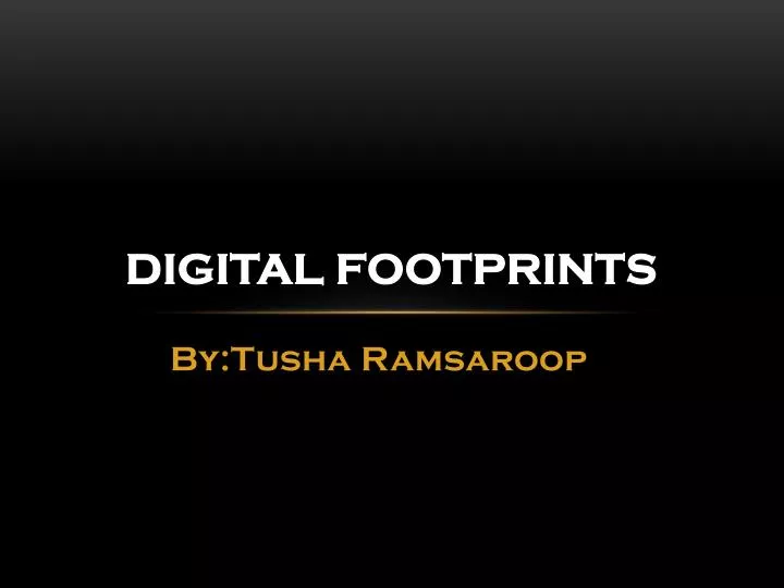 digital footprints