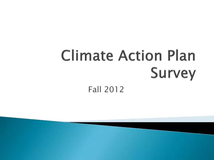 climate action plan survey