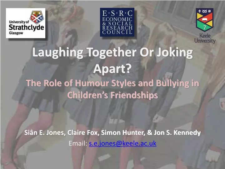 laughing together or joking apart