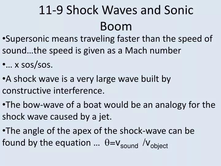 11 9 shock waves and sonic boom