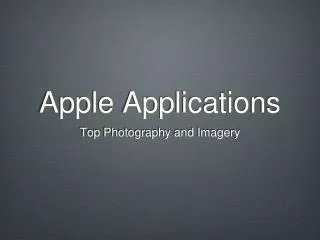 Apple Applications