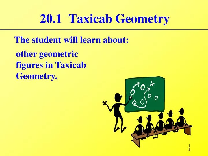 20 1 taxicab geometry