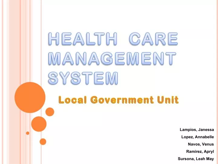 health care management system