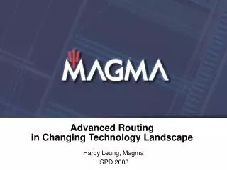 Advanced Routing in Changing Technology Landscape
