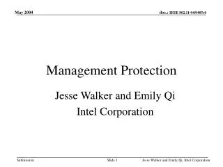 Management Protection