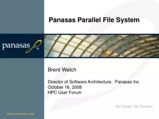 Panasas Parallel File System