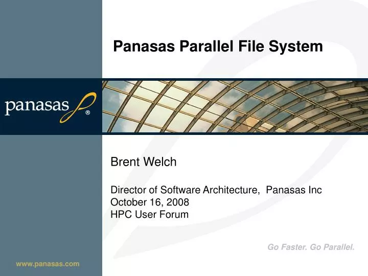 panasas parallel file system