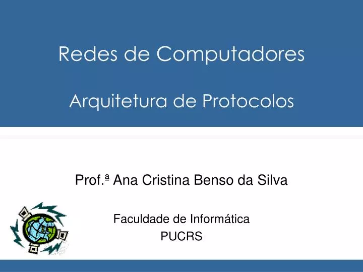 redes de computadores arquitetura de protocolos