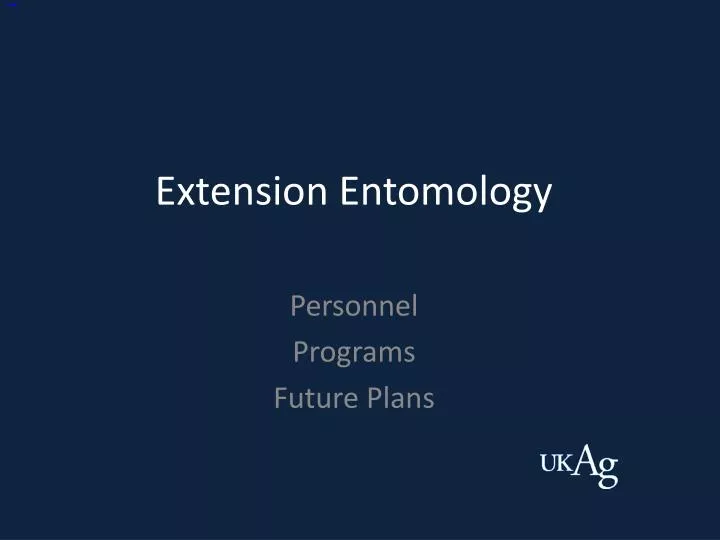 extension entomology