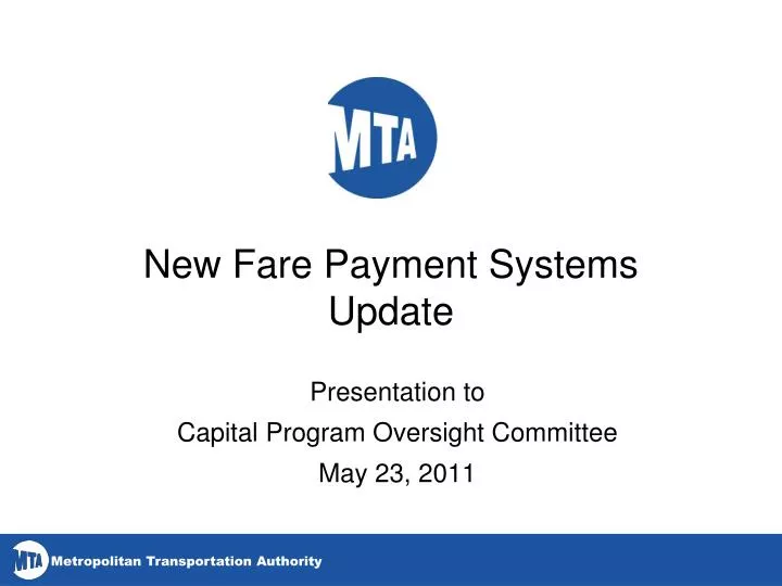new fare payment systems update