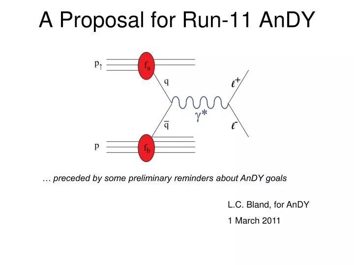 a proposal for run 11 andy