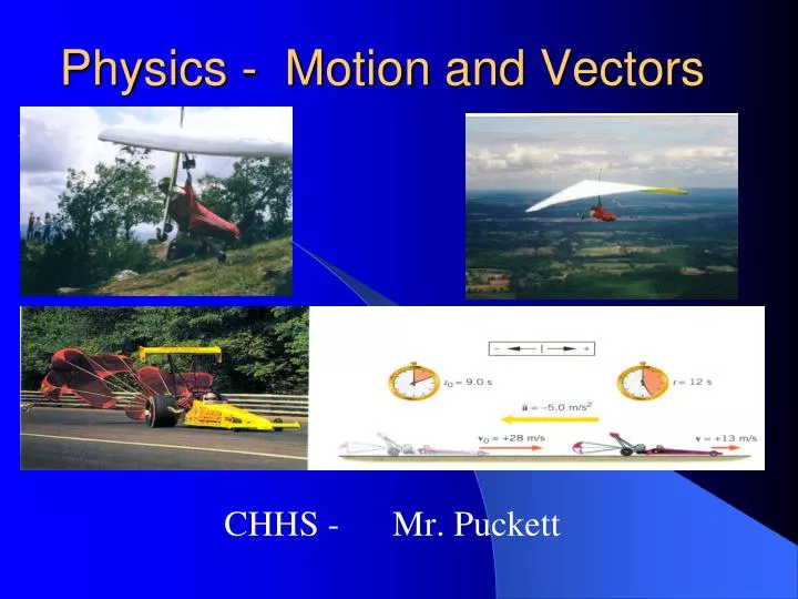 physics motion and vectors