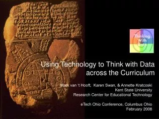 Using Technology to Think with Data across the Curriculum