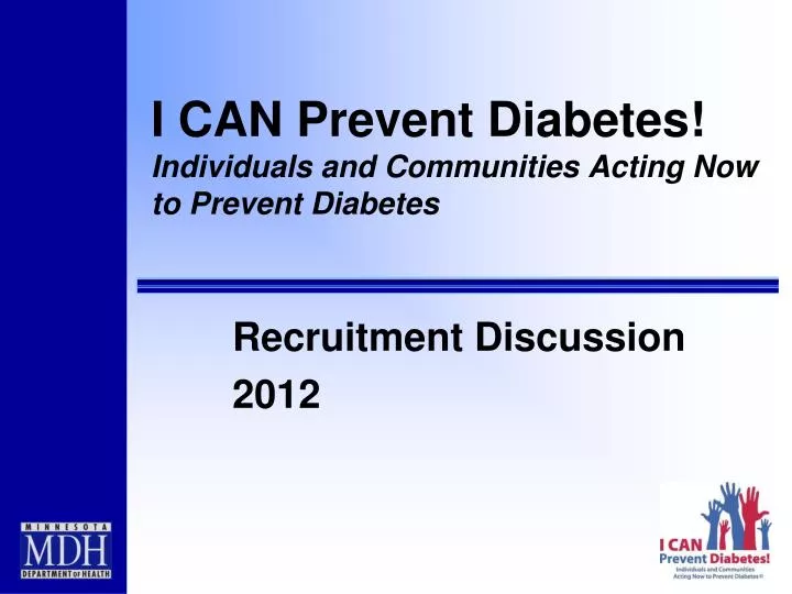 i can prevent diabetes individuals and communities acting now to prevent diabetes