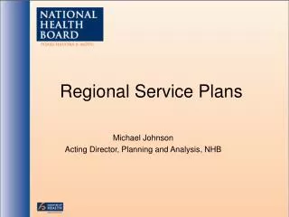 Regional Service Plans