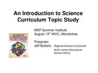 An Introduction to Science Curriculum Topic Study