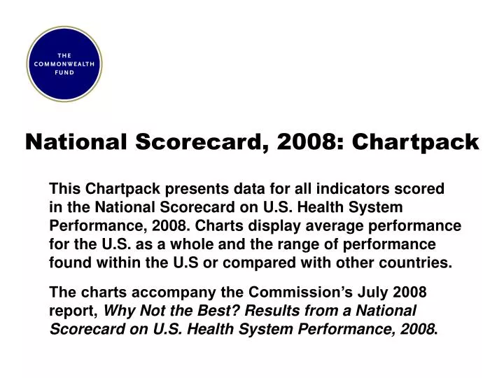 national scorecard 2008 chartpack