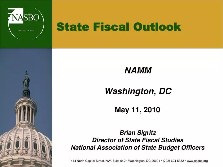 state fiscal outlook