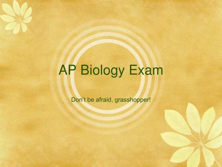 ap biology exam