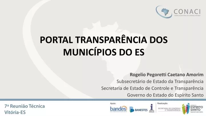 portal transpar ncia dos munic pios do es