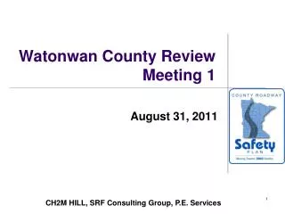 Watonwan County Review Meeting 1