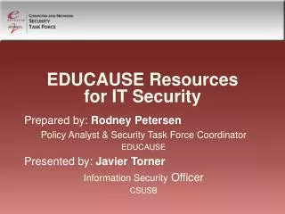 EDUCAUSE Resources for IT Security