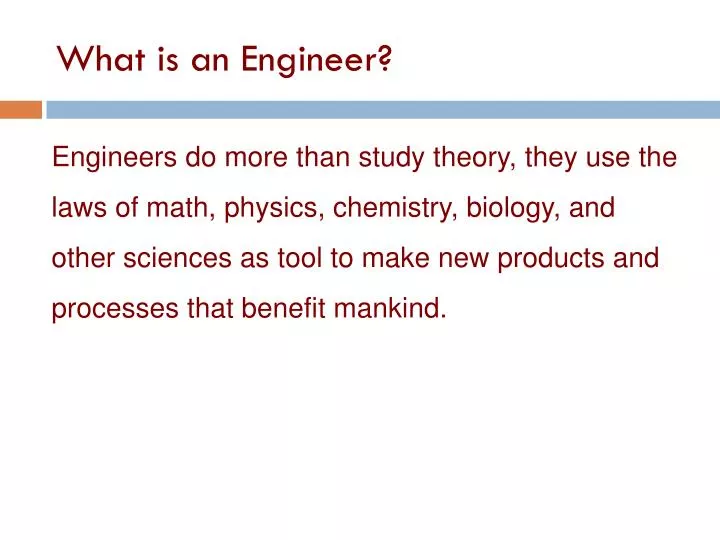 what is an engineer