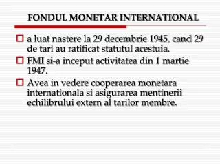 FONDUL MONETAR INTERNATIONAL